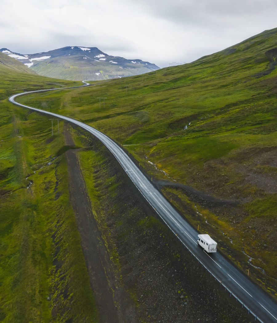 Motorhome in Iceland